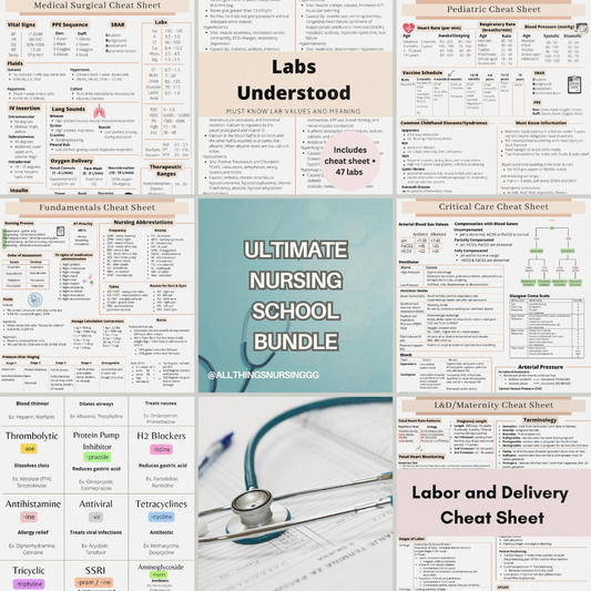 Ultimate Nursing School Bundle